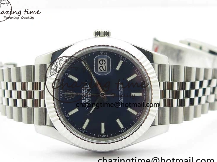 MiroTime 0327 Tailored DateJust 41 126334 904L SS VSF 1:1 Best Edition Blue Dial on 904L Jubilee Bracelet VS 2646